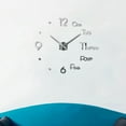 thumbnail image 1 of ODOMY Large Wall Clock Modern Design 3D Wall Sticker Clock Silent-Home Decor, 1 of 10