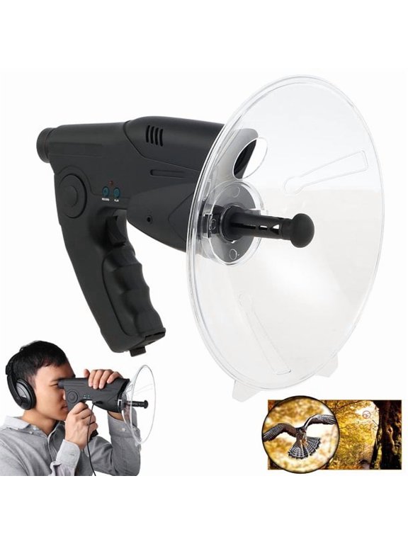 Long Range 8X Magnification Ear Recording Watcher Sound Amplifier Spy Listening Device for Observing Birds