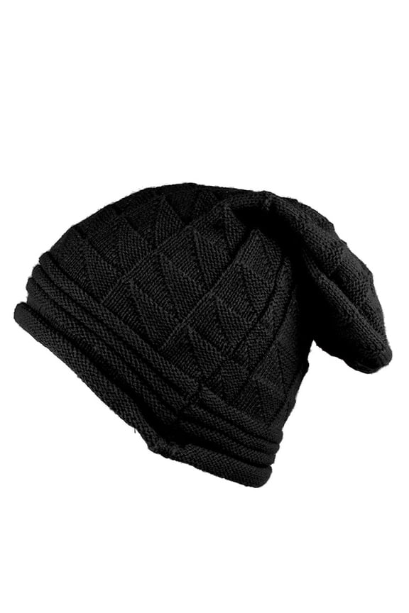 Mens Womens Slouch Baggy Hat Cap Crochet Knit Long Beanie Ski Hat Winter Warm