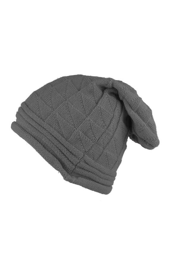 Mens Womens Slouch Baggy Hat Cap Crochet Knit Long Beanie Ski Hat Winter Warm