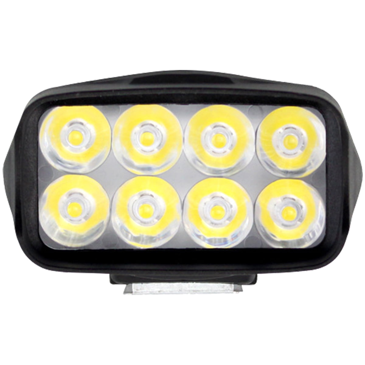 ODOMY Motorcycle Driving Lights IP67 Waterproof Motorcycle LED Headlights 8 LEDs 1200lm 6000K Super Bright LED Light Bar for Motorcycles 12V Universal Front Light for Motorbike ATV Trucks