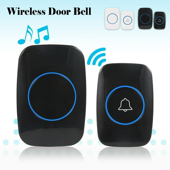 ODOMY New Wireless Doorbell EU / US Plug Indicator 300M Remote Control 1 Doorbell Receiver 1 Doorbell Transmitter