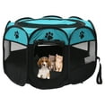 thumbnail image 1 of Rzvnmko Portable Foldable Pet Tent Playpen Fence Puppy Pen Soft Kennel Cat Cage Safe Guard Indoor Outdoor, 1 of 8