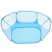 ODOMY Small Animals Cage Tent Kids Play Tent， Breathable & Transparent Pet Playpen Pop Open Outdoor/Indoor Exercise Fence， Portable Yard Fence