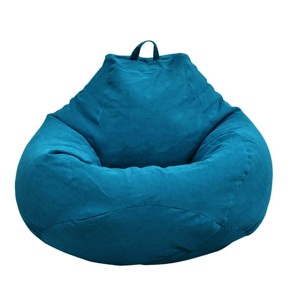 ODOMY Soft Bean Bag Chairs Couch Velvet Sofa Cover Indoor Lazy Lounger Cover(Without Filler)