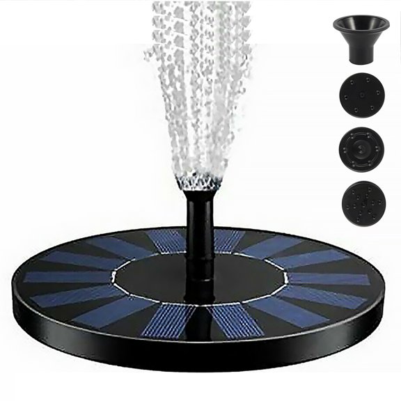 ODOMY Solar Fountain Pump Energy-Saving Plants Watering Kit Floating Panel For Bird Bath Garden Back Yard And Small Pool Pond Decoration