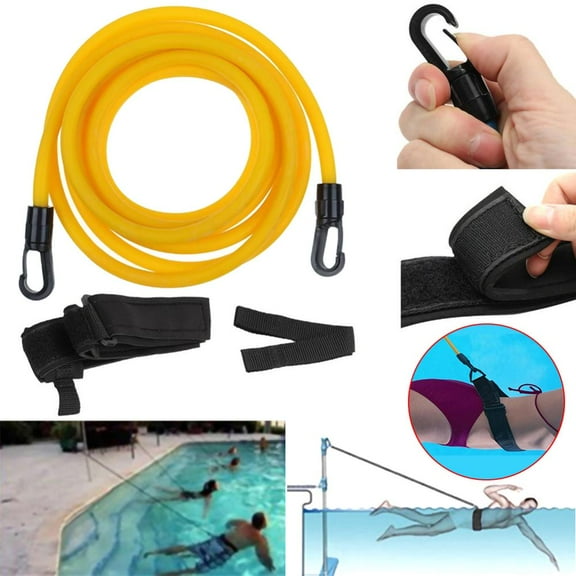 ODOMY Swim Bungee Trainer Training Belt Swimming Resistance Leash Exerciser Tether