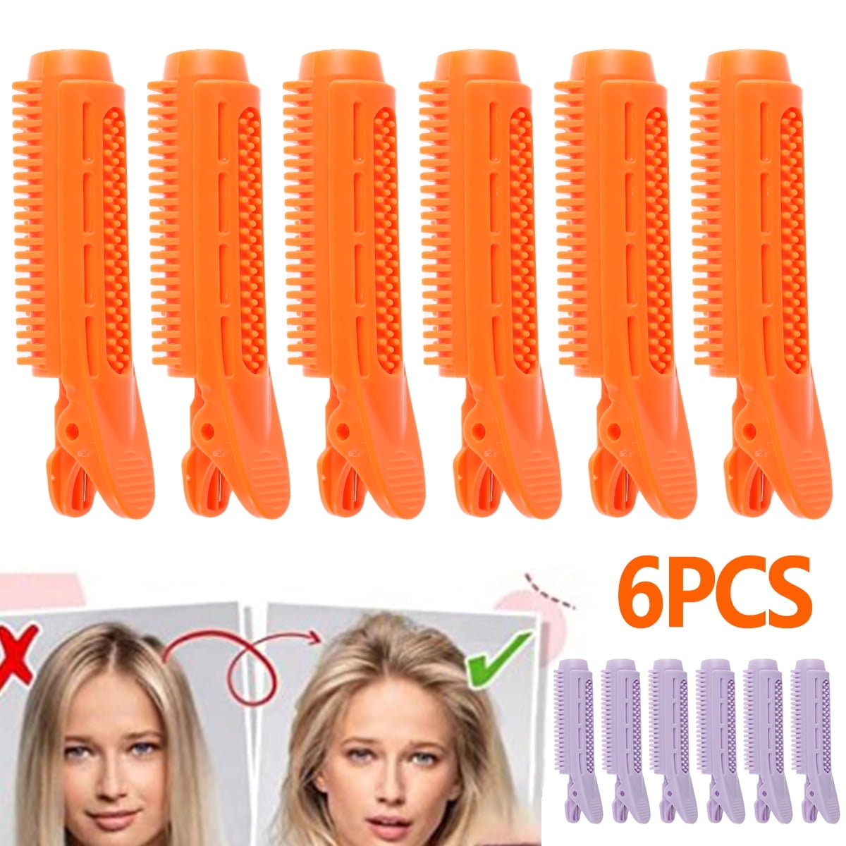ODOMY Volumizing Hair Root Clips, 6Pack Instant Hair Volume Clip