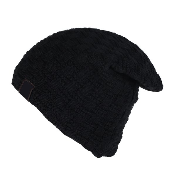 ODOMY Women Men Unisex Warm Winter Skull Knitted Hat Baggy Beanie Hip-hop Cap and Gloves
