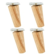 ODOMY Wood Furniture Legs for Chair Table Sofa Closet Feet 4Pcs