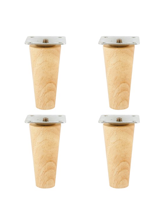 Wood Furniture Legs for Chair Table Sofa Closet Feet 4Pcs