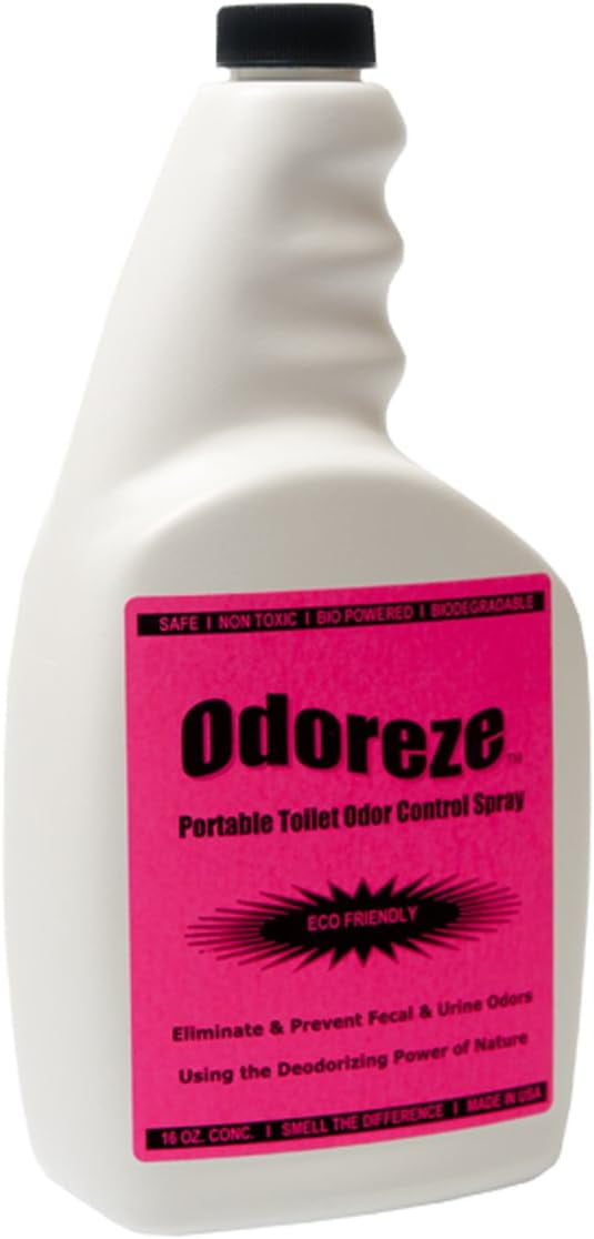 ODOREZE Natural Portable Toilet Deodorizer & Cleaner: 5 Gallon Concentrate Makes 2560 Gallons