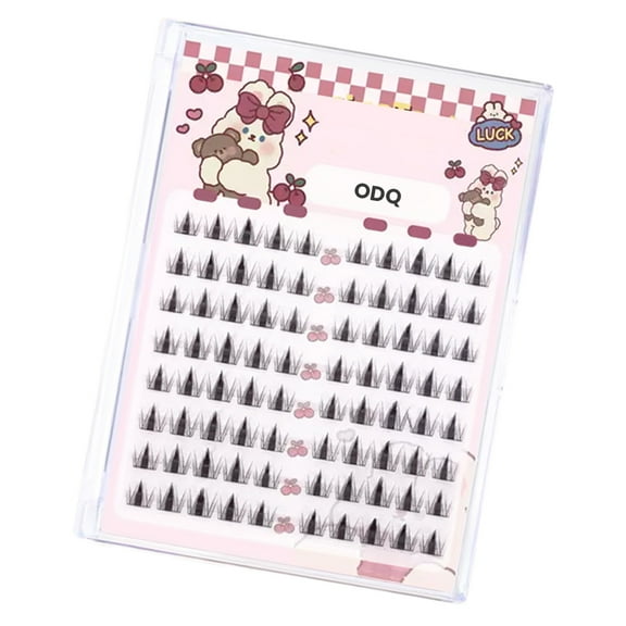 ODQ Artificial eyelashes, Full Bouncy Volume and Curl, Natural Soft Faux Mink Lashes Fluffy False Lashes