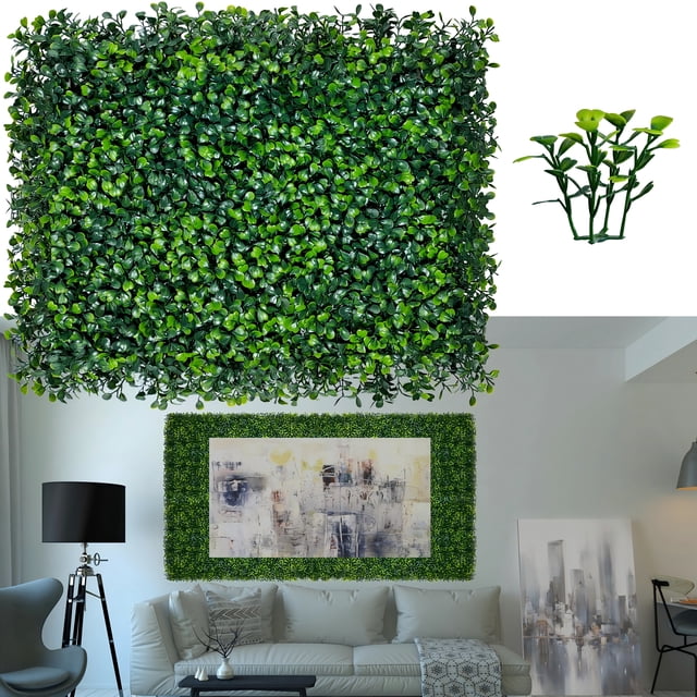 ODTORY 16"x12" 6 Pieces Artificial Boxwood Panels Privacy Fence Screen ...