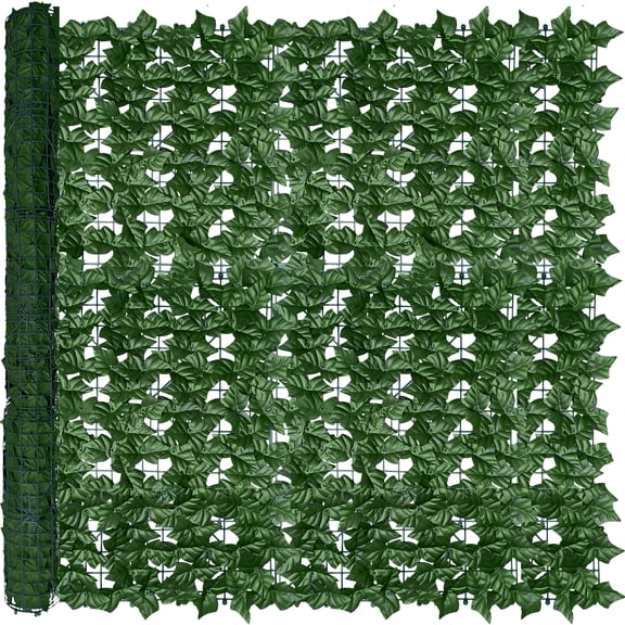 ODTORY 48inx120in Artificial Ivy Privacy Fence Screen, UV-Anti Faux Ivy Hedge Panel for Outdoor and Indoor Decor, Patio, Garden, Balcony