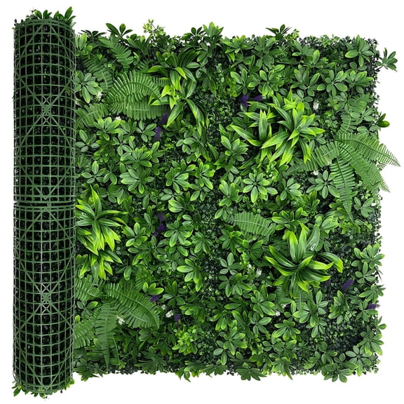 Artificial Green Boxwood Grass Wall Roll: 40"x120"(33.5 SQFT) UV Protected Ivy Privacy Hedge Fence Screen for Chain Link Fences Panel Indoor,Outdoor Patio Balcony & Garden