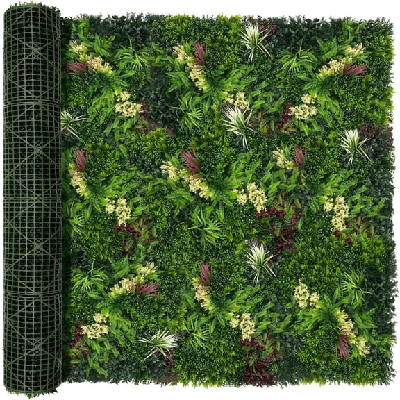 ODTORY 80"x120" Artificial Grass Wall Boxwood Plant Panel,UV Resistant Green Leaves Faux for Interior Backdrop,Garden and Indoor Outdoor Wall&Fence Covering Privacy, Party Wall Greenery Decor