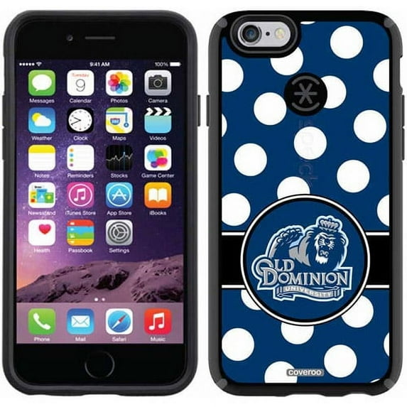 ODU Big Blue Polka Dots Design on Apple iPhone 6 CandyShell Case by Speck
