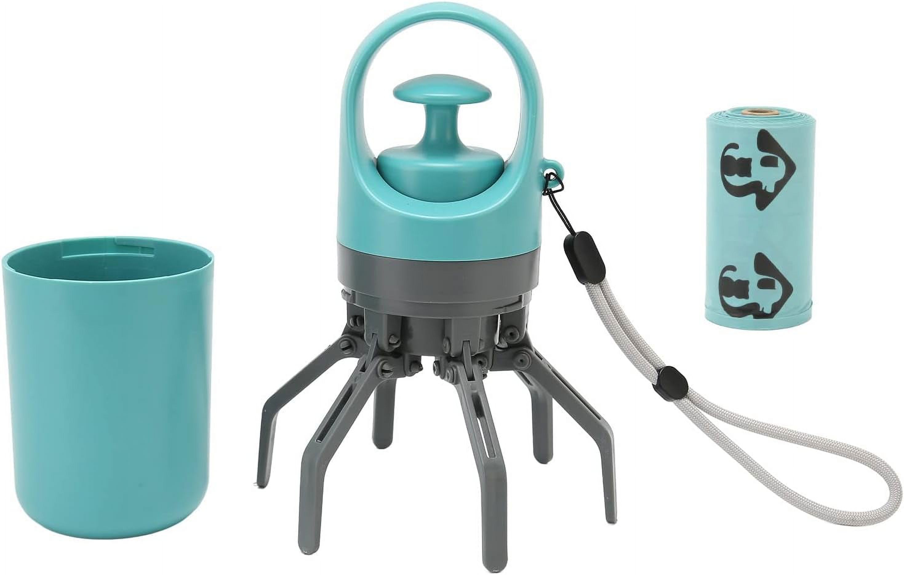 ODYSITE NoTouch Dog Pooper Scooper with Builtin Poop Bag Dispenser Portable and Lightweight