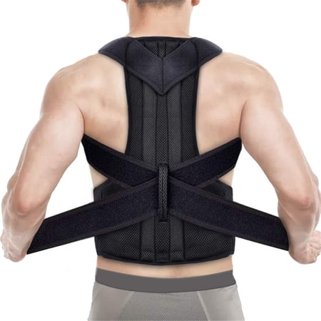 ODYSITE Posture Corrector Back Support Belt Unisex Compression, Black