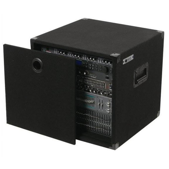 ODYSSEY CRE10 Carpeted 10 Space 17" Deep Medium-Duty Econo Amp Rack DJ Gear Case
