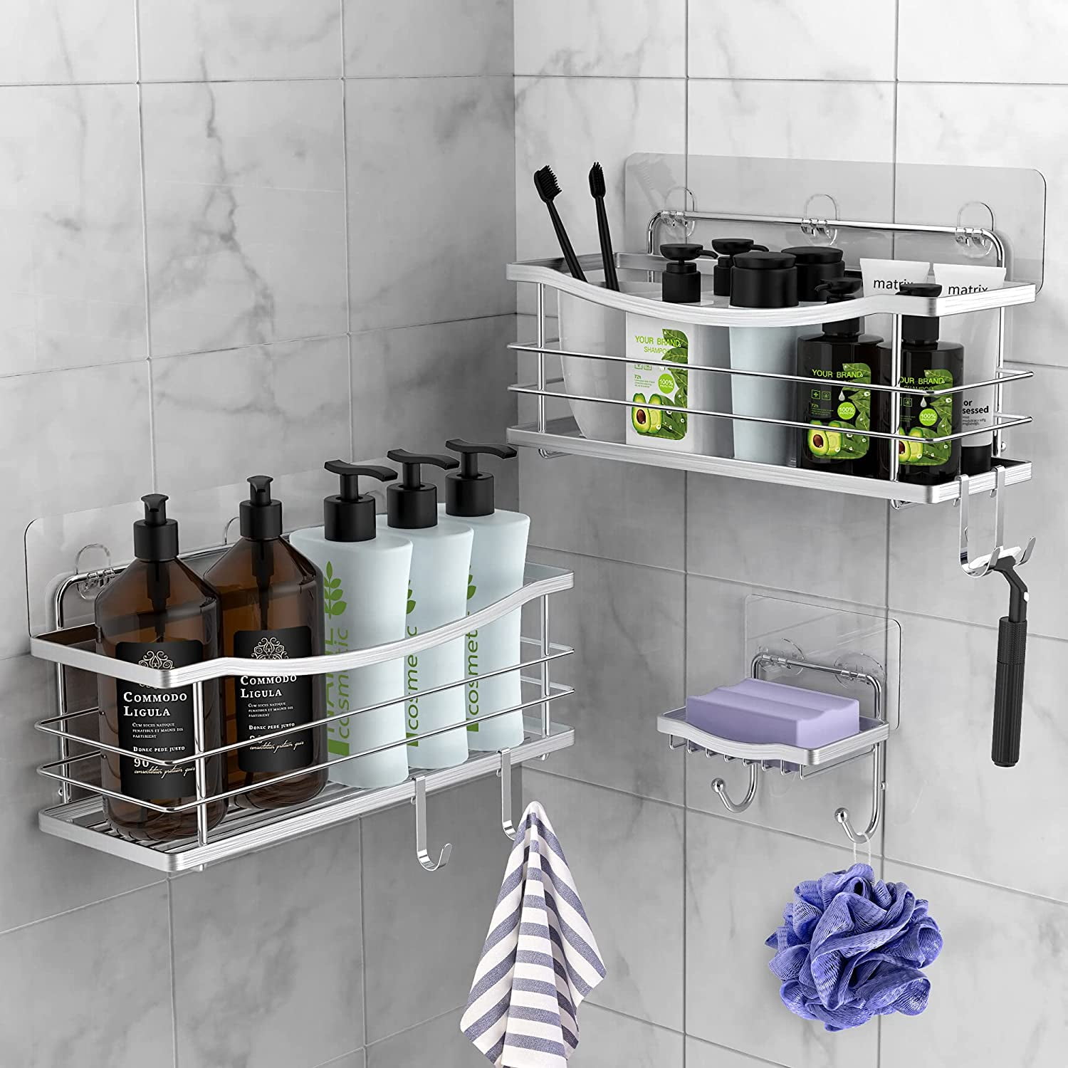 Shower holder for online shampoo