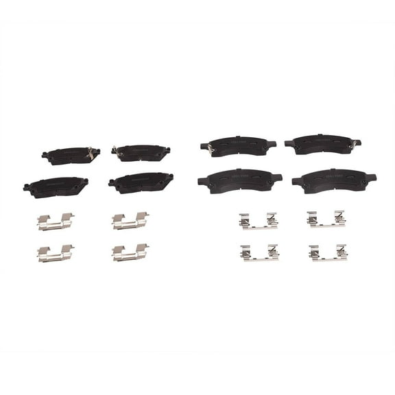 OE # 15911562 Front Rear Left Right Ceramic Brake Pads 8PCS Fits select: 2009-2017 CHEVROLET TRAVERSE LT, 2012-2017 BUICK ENCLAVE