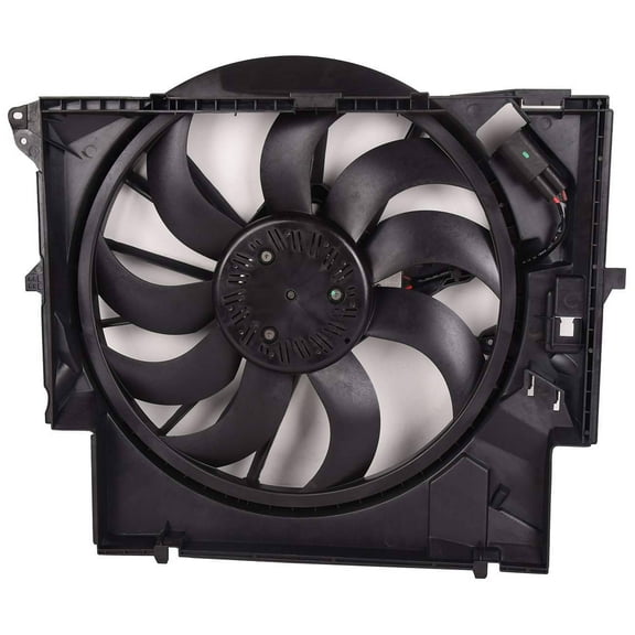 OE # 17427545366 Radiator Cooling Fan Assembly 1PC Fits select: 2007-2013 BMW 335 I, 2013-2015 BMW X1 XDRIVE28I