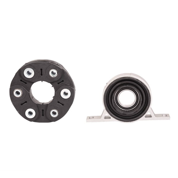 OE # 26117573276+26127521856 Front Driveshaft Flex Disc Center Support Bearing 2PCS/Pair Fits select: 2008-2010 BMW 535 XI, 2004-2005 BMW 645 CI AUTOMATIC