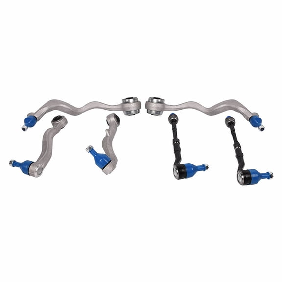 KT Parts 6PCS Front Lower Control Arm + Tie Rod Assembly Kit 31126760182