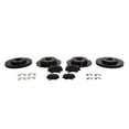 thumbnail image 1 of OE # 31584*2+31603*2+581013XA00 Front Rear Left Right Black Drill Slot 4PCS Brake Rotors + 2 Set Ceramic Pads Fits select: 2012-2013 HYUNDAI ELANTRA GLS/LIMITED, 1 of 10