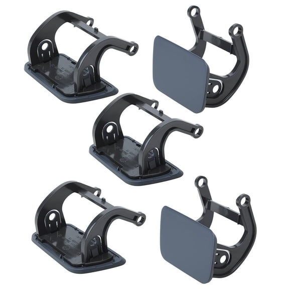 OE # 51117060586+51117111742 Front Right Headlight Washer Nozzle Cover Flap+Lever 5PCS Fits select: 2008-2010 BMW 528 I, 2004-2007 BMW 530 I