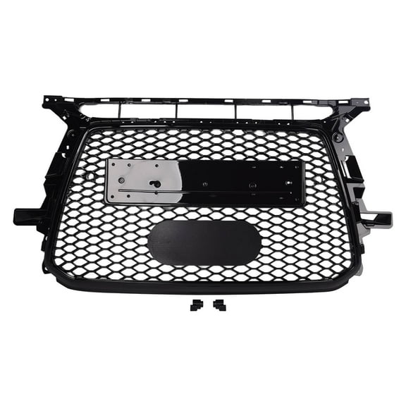 OE # 8R0853651ACT94 Black Plastic Front Upper Grill Grille Assembly 1PC Fits select: 2016 AUDI Q5 PREMIUM PLUS S-LINE, 2015 AUDI Q5 PREMIUM PLUS