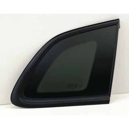 OE Black Moulding Style Privacy Passenger Right Side Quarter Window Glass Compatible with Jeep Cherokee 2014-2018 Models (Not For Grand Cherokee)