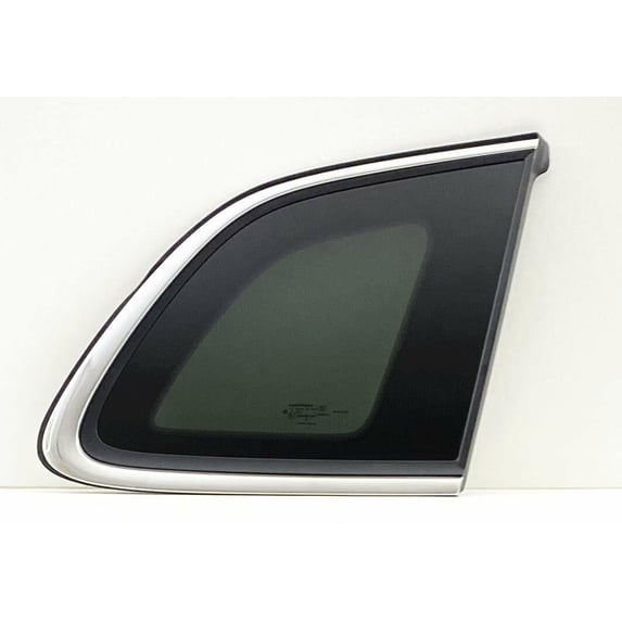OE Chrome Moulding Style Privacy Passenger Right Side Quarter Window Glass Compatible with Jeep Cherokee 2014-2018 Models (Not For Grand Cherokee)