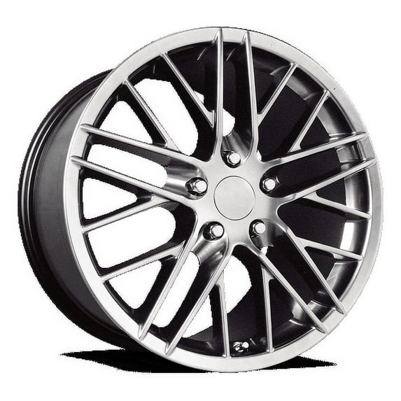 OE Creations Aluminum Rim PR121 18X9.5in Hyper Silver Dark Finish, 121H-896140