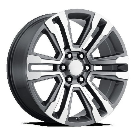 OE Creations Aluminum Rim PR182 22X9in Gunmetal Machined Finish, 182GM-2295824