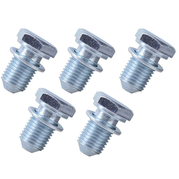 OE # N90813201 Engine Oil Pan Drain Plug Bolt Screw 5PCS Fits select: 2011-2013 VOLKSWAGEN JETTA SE, 2012-2013 VOLKSWAGEN PASSAT SE