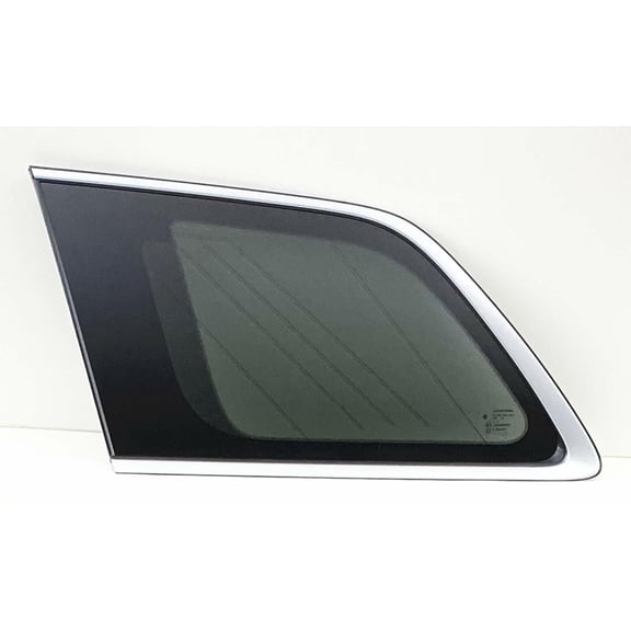 OE Platinum Moulding W/Antenna Style Privacy Driver Left Side Quarter Window Glass Compatible with Jeep Grand Cherokee 2016-2021 Models (Not for Cherokee or Grand Cherokee L)