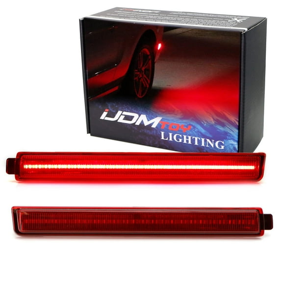 OE-Red Lens Red Full LED Rear Side Marker Light Kit For 2008-2013 Cadillac CTS Sedan, Powered by 40-SMD LED, Replace OEM Back Sidemarker Lamps