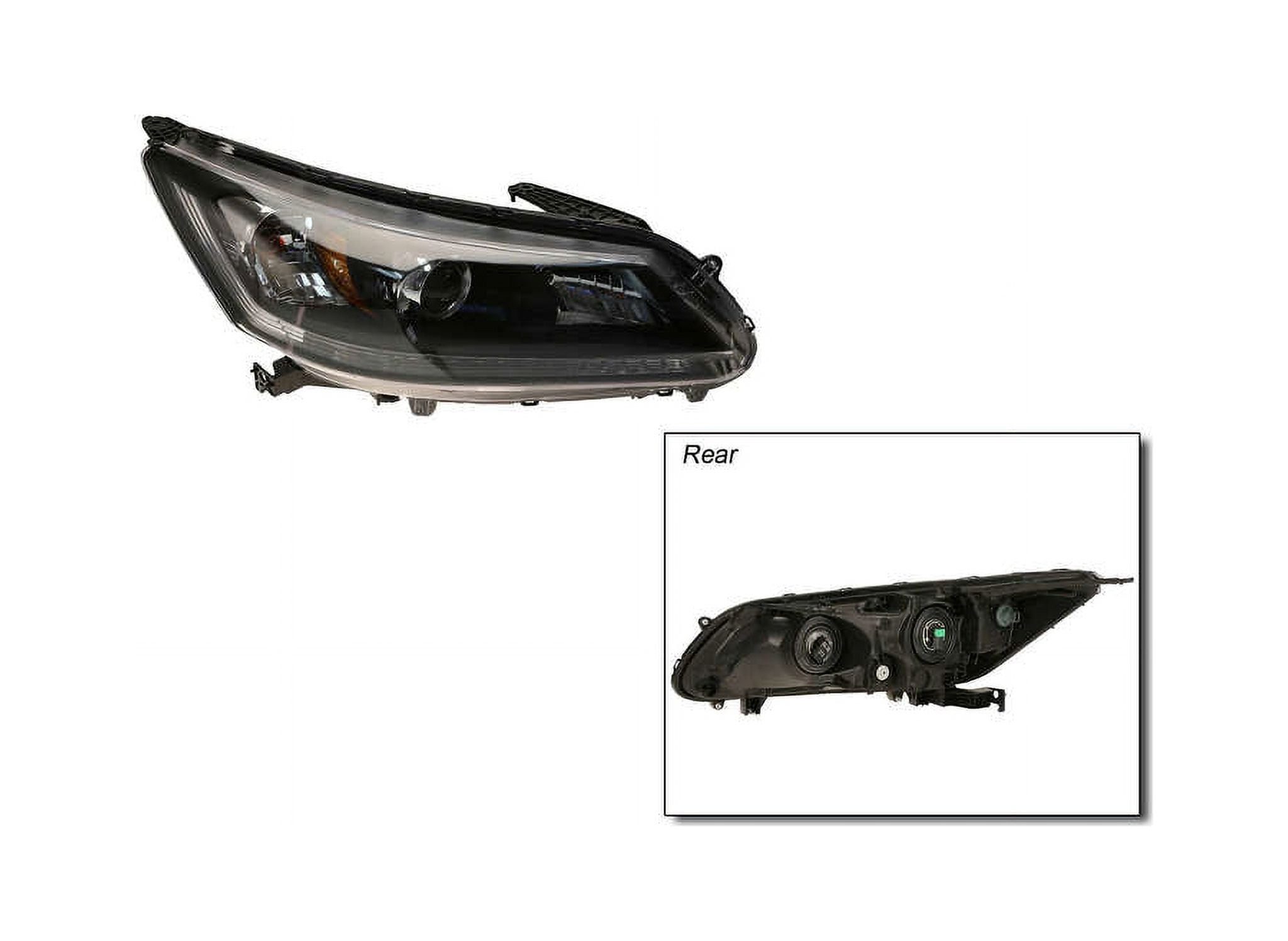 OE Replacement for w/ Bulbs 20132015 Honda Accord Headlight Assembly