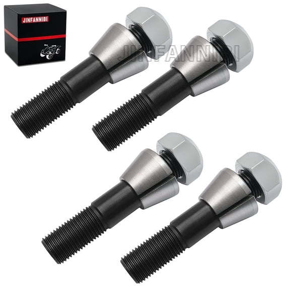 OE Style Dana 44 4 Packs Stud and Conical Washer Steering Arm Install Kit Set