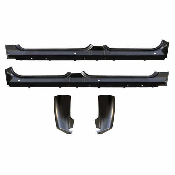 OE Style Rocker Panel & Cab Corner Kit. Fits 07-13 Chevrolet Pickup Silverado Crew Cab, 07-13 GMC Pickup Sierra Crew Cab