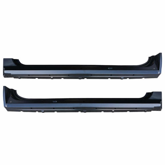 OE Style Rocker Panel - PAIR. Fits 07-13 Chevrolet Pickup Silverado Extended Cab, 07-13 GMC Pickup Sierra Extended Cab