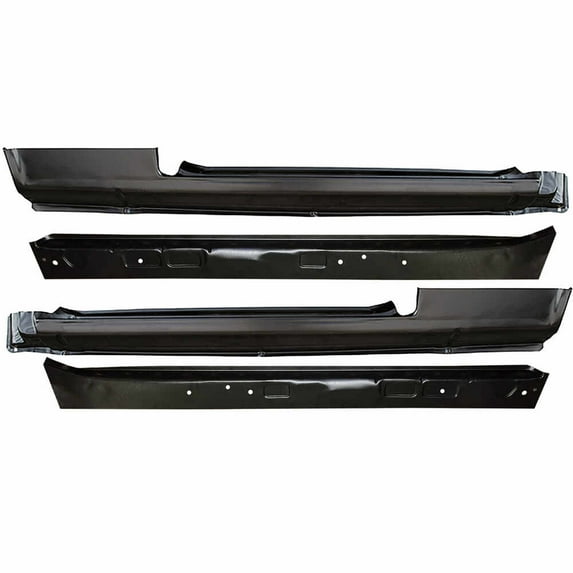 OE Style Rocker Panel Repair Kit - Inner and Outer, Left and Right Side - 4 Pcs. Fits 75-84 Volkswagen Rabbit 2 Door, 79-84 Volkswagen Jetta 2 Door, 75-84 Volkswagen Golf 2 door