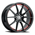 thumbnail image 1 of OE WHEELS PR193 17X9 5X114.3 24ET 67CB GLOSS BLACK RED MACHINED WHEEL, 1 of 2