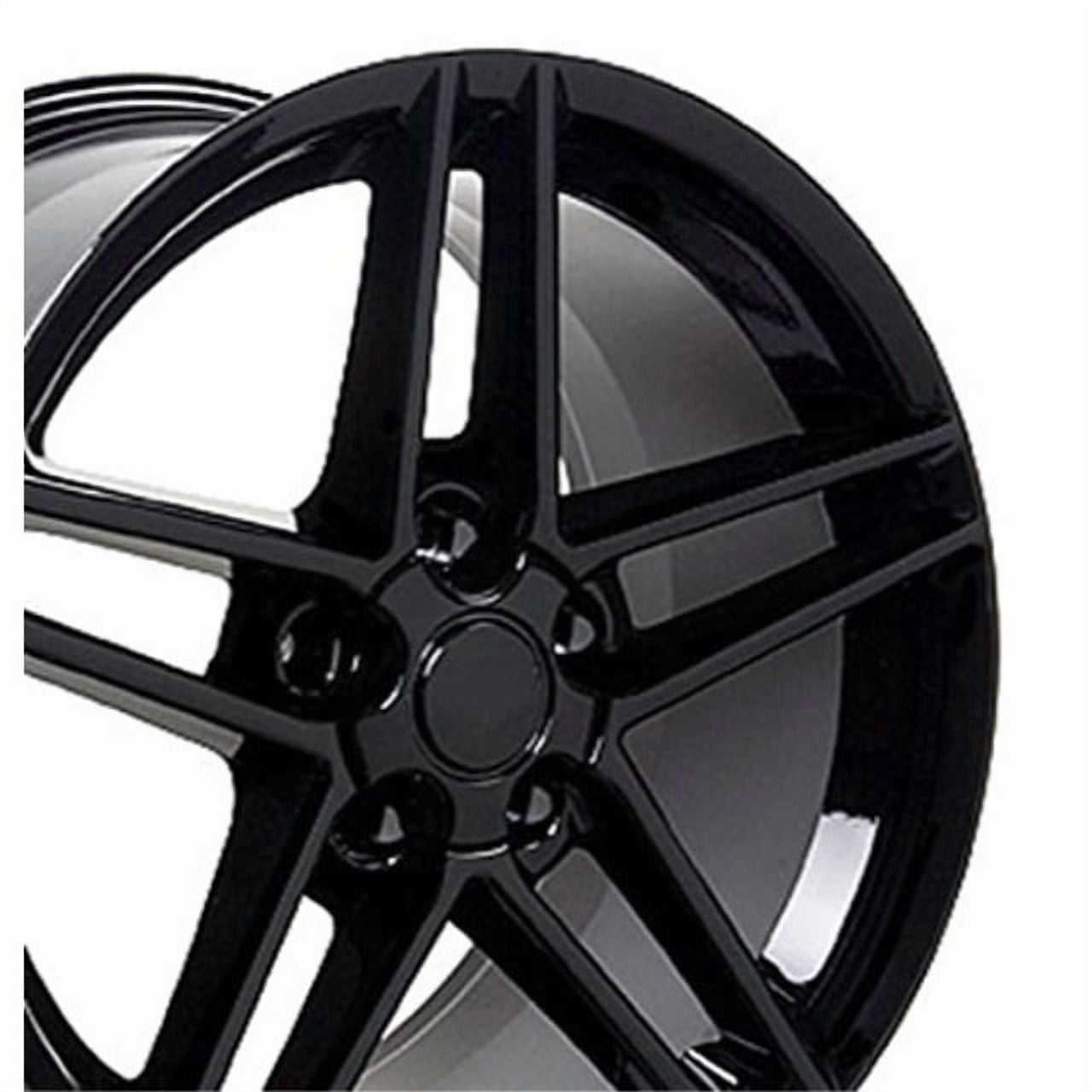 OE Wheels 18 Inch Fits Chevy Camaro Corvette Pontiac Firebird C6 Z06 Style CV07A Gloss Black 18x10.5 Rim