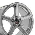thumbnail image 1 of OE Wheels FR06 18 Inch Rims Fit Mustang FR500 Style 5x114.3 18x9 / 18x10 Chrome - Hollander 3810 (Set of 4), 1 of 5