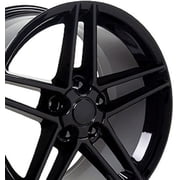 OE Wheels LLC 18 inch Rim Fits Corvette - C6 Z06 Wheel CV07A 18x9.5 Black Wheel