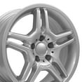 thumbnail image 1 of OE Wheels AlumInum 17 In. Fits Mercedes Benz - AMG Aftermarket - Silver 17 x 7.5 Fits select: 1994-2003 MERCEDES-BENZ E 320, 2006-2007 MERCEDES-BENZ ML 350, 1 of 3